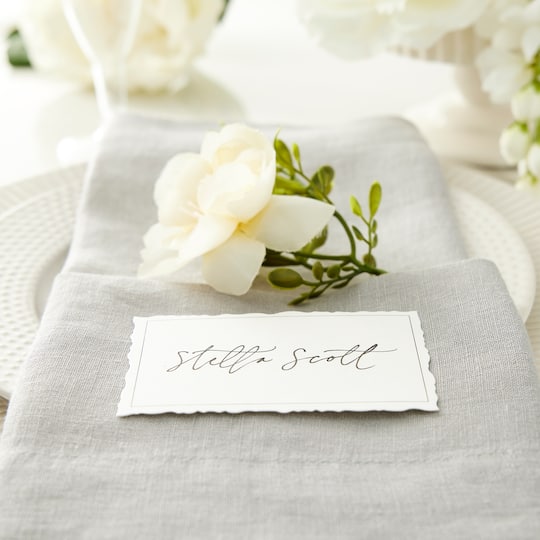 6 Packs: 50 ct. (300 total) Black Border Place Cards by Celebrate It™